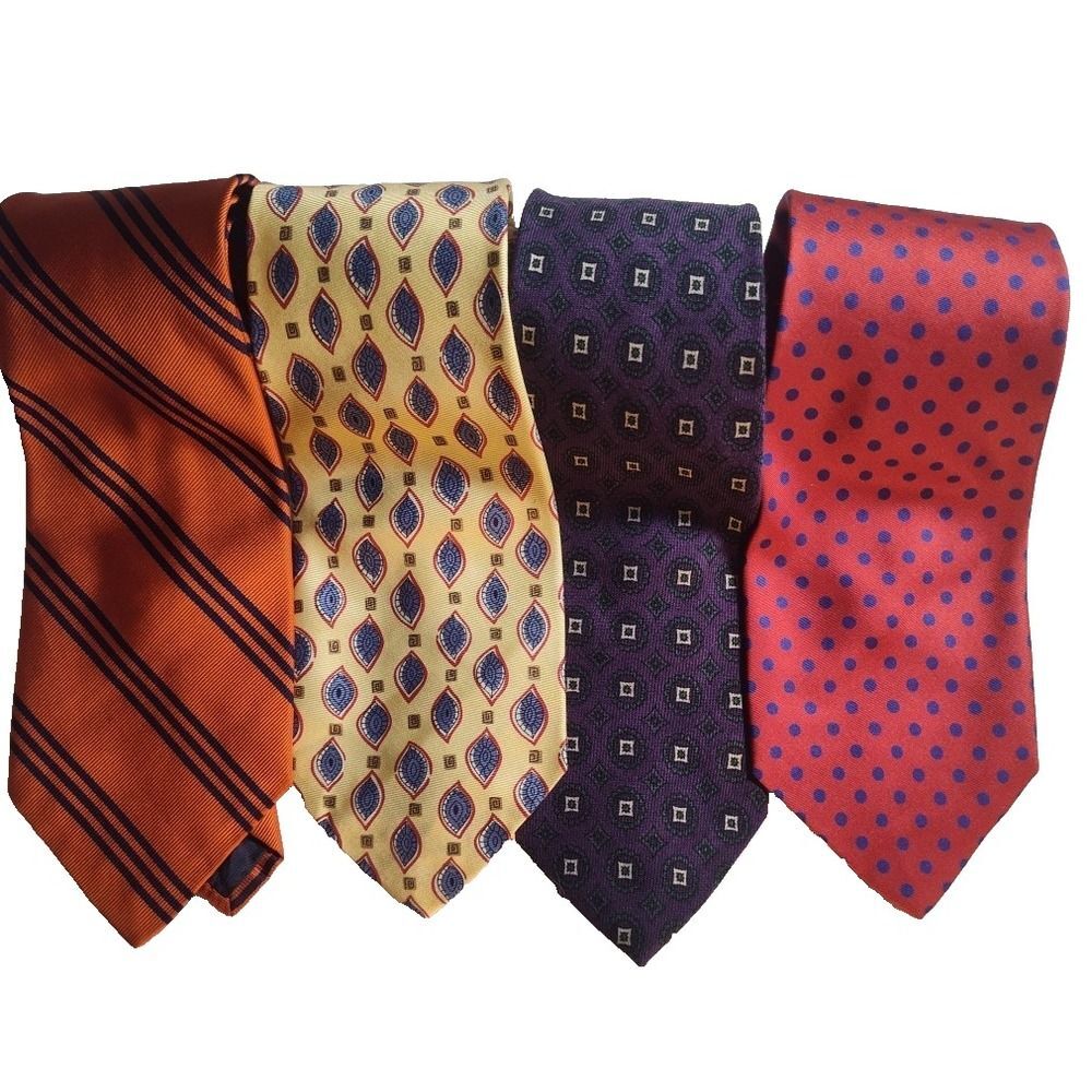 Lot of 4 Abercrombie & Fitch Neck Ties 1 Wool 3 Silk 1746